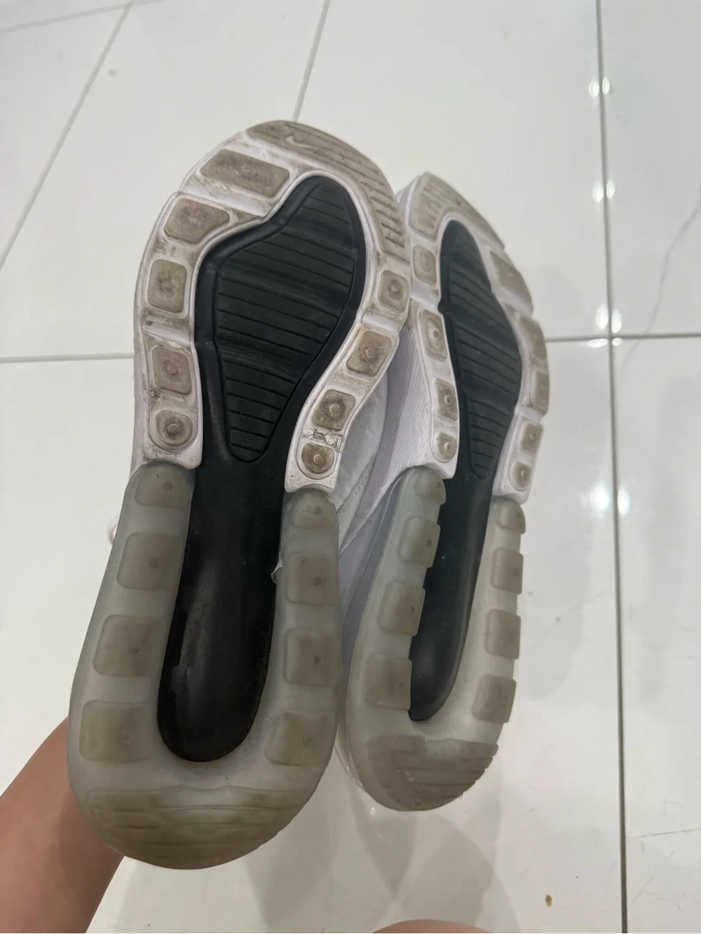Nike Air Max 270 Women's Athletic Sneakers in White and Black